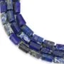 Lapis Lazuli Blau Barock 7x11mm | Barocke Zylinderperlen