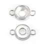 Distanziatore argento 925 Cabochon rotondo 6mm | Componente accessorio