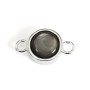Distanziatore argento 925 Cabochon rotondo 6mm | Componente accessorio
