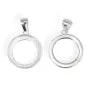 Pendant Silver 925 Cabochon Round 14mm | Création Accessoire DIY