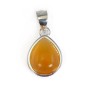 Pingente Prata 925 Suporte Cabochão Goutte 8x10mm | Création Bijoux