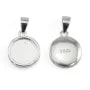Colgante de Plata de Ley 925 para Cabujón Redondo 10mm | Accesorios de Joyería