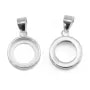 Colgante Plata 925 Cabujón Redondo 10mm | Creación DIY Accesorio