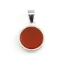 Silver Pendant 925 Cabochon Rond 10mm | Création Accessoire DIY
