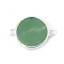 Distanziatore d'argento 925 Cabochon rotondo 14mm | Fornitore Accessorio
