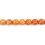 Calcite arancione rotonda 8mm per gioielli