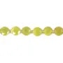 Jade Oliva redondo plano facetado 8mm x 38cm