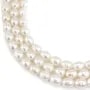Perlas de cultivo de agua dulce, blancas, oliva, 9-10mm x 38cm