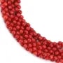 Bambou de mer, teinte rouge, os, 3x6mm x 40cm