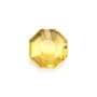 Octagonal faceted semi-drilled citrine 8mm x 1pc