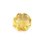 Citrine octogonale facetté semi-percée 8mm x 1pc