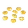 Octagonal faceted semi-drilled citrine 8mm x 1pc
