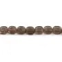Quadratischer Rauchquarz 8mm x 39cm