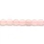 Quartz rose tonnelet 9mm x 39cm