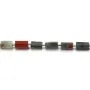 Jaspe Sanguin (Héliotrope) baroque 7x11mm x 38cm ( env 27pcs )