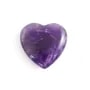 Pendentif Améthyste coeur semi percé 25mm x 1pc