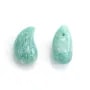 Amazonita do Peru gota semi perfurada 10x20mm x 1pc