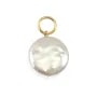 Runder Flacher Perlenanhänger | Handgefertigter Schmuck aus Gold Filled