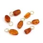 Pendentif Ambre baroque - Gold Filled x 1pc
