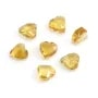 Citrino cuore sfaccettato semi forato 10mm x 1pz