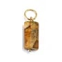 Pingente Jaspe Paisagem barroco - Gold Filled x 1pc