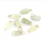 Pingente de Jade Xinshan barroco - Gold Filled x 1pc