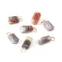 Botswana Agate Baroque Pendant - Gold Filled x 1pc
