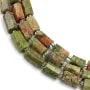 Unakite barocco 7x11mm x 40cm (29pcs)