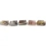 Agata del Botswana barocca 7x11mm x 39cm (27 pz)