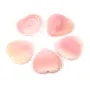 Cabujón de concha rosa corazón 30mm x 1pc