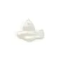 White mother-of-pearl round 15mm a dove x 1pc