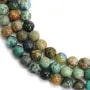 Chrysocolle rond 10mm x 39cm
