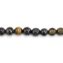 Tiger Eye & Falcon round 10mm x 38cm