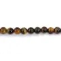 Perle Pierre oeil de Faucon & Tigre | Composants Bijoux Qualité