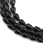 Black onyx drop 6x9mm x 39cm
