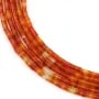Cornaline tube 2x4mm x 38cm
