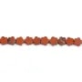 Roter Blumenjaspis 6mm x 38cm