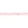 Quartz rose fleur 6mm x 38cm