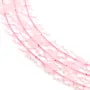 Quartz rose fleur 6mm x 38cm