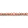 Rhodochrosite rond 3.5mm - qualité B x 40cm