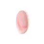 Cabujón Caracol rosado ovalado 15x30mm x 1pc
