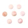 Round Pink Conch Cabochon 5mm x 2pcs