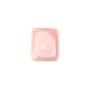 Cabochon Lambi rose rectangle 10x12mm x 1pc