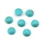 Cabochon Turquoise reconstituée vert rond 5mm x 4pcs