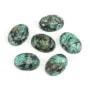 Cabochon Turquoise Africaine ovale 13x18mm x 1pc