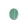 Cabujón de Malaquita ovalada plana 8x10mm x 1pc