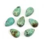Cabujón Turquesa Africana gota 3.7x5.7mm x 2pcs