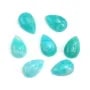 Cabochon Amazzonite del Perù goccia 3.7x5.7mm x 2pz
