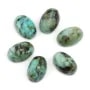 Cabochon Turquoise Africaine ovale 4x6mm x 2pcs