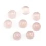 Cabujón Cuarzo rosa redondo 5mm x 4 piezas